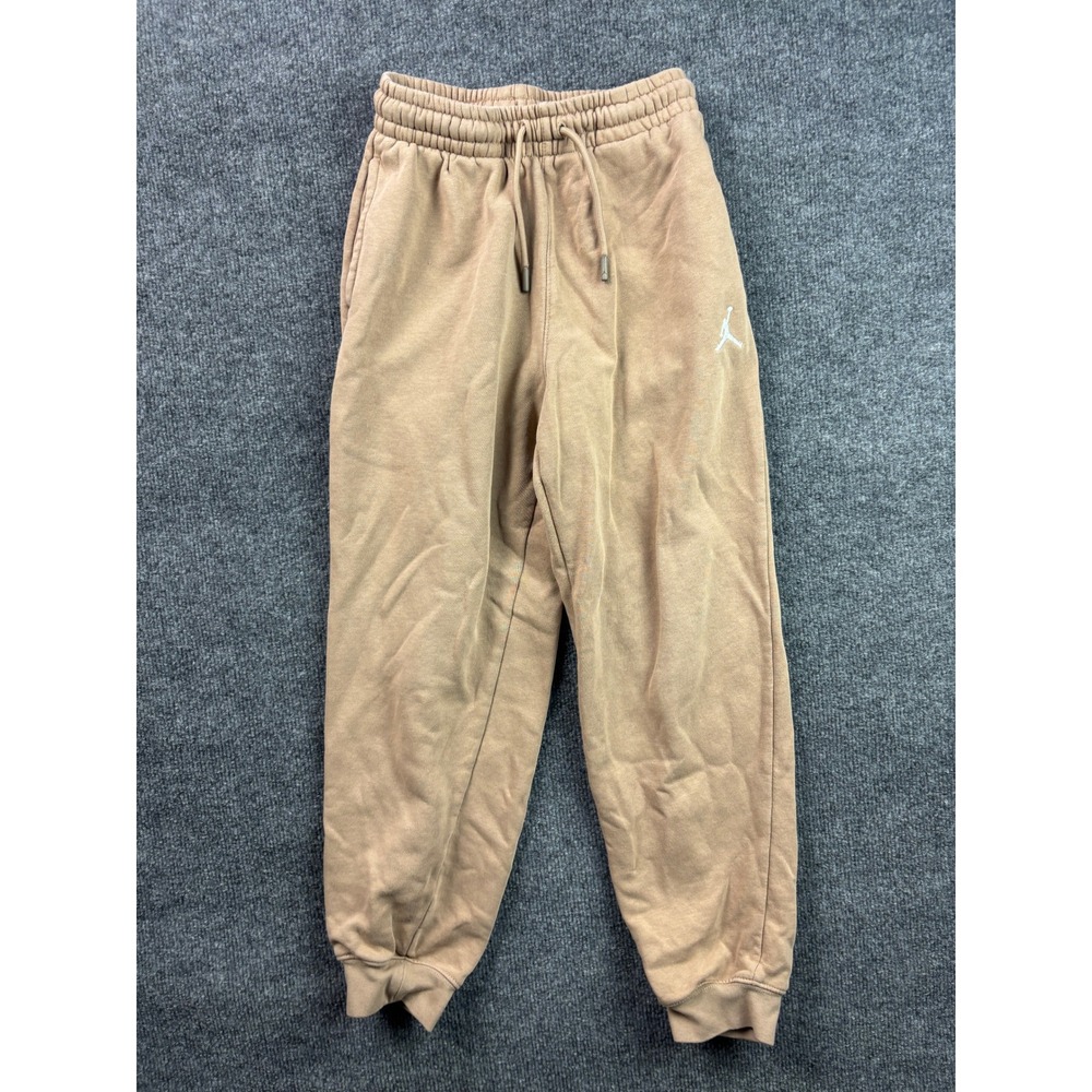 Jordan Sweatpants Kids Medium Tan Jumpman Fleece Joggers 10-12Y F113-XOL